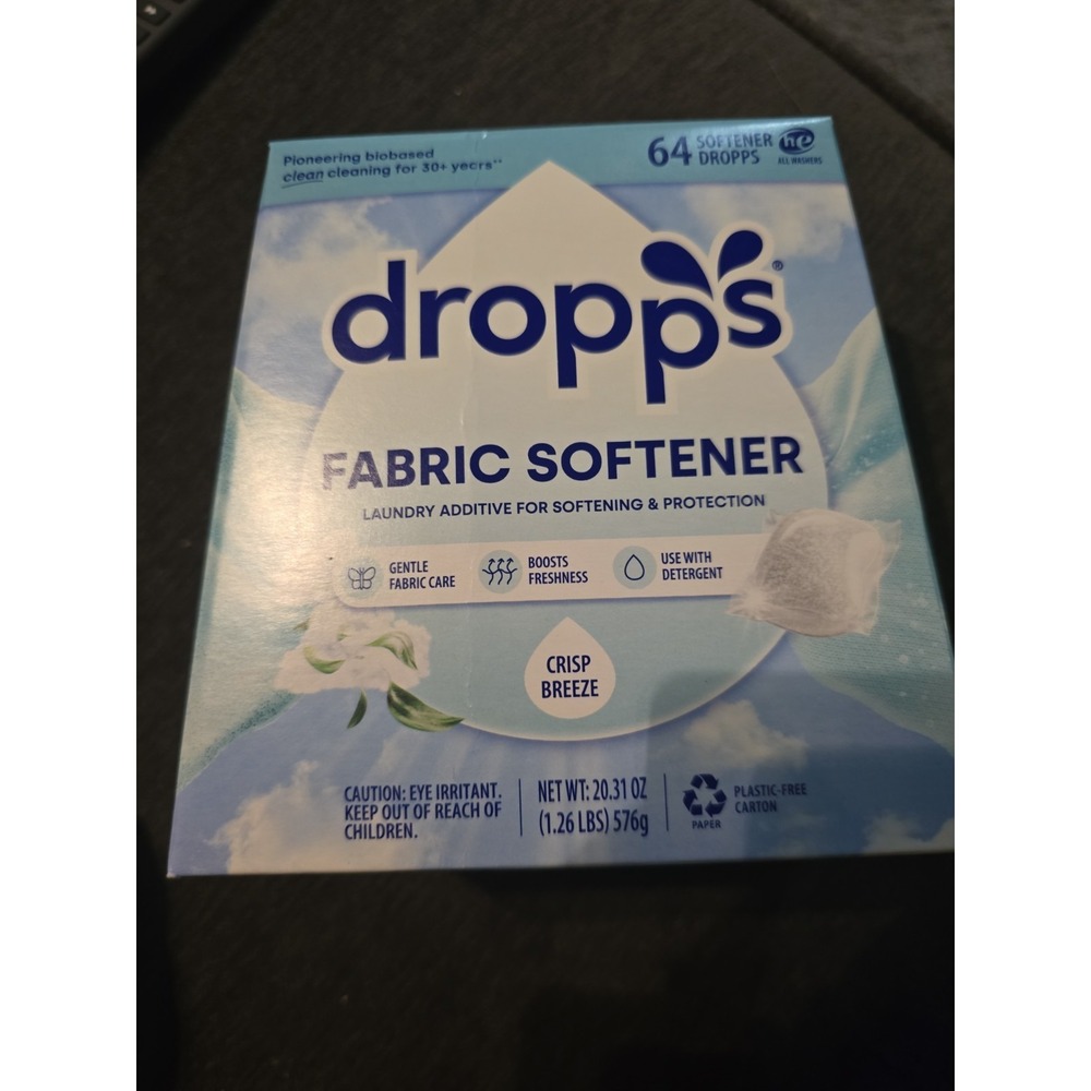 Dropps Fabric Softener Pods, Crisp Breeze 64 Count -‎ Laundry Softener